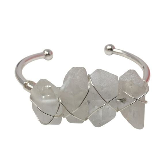 Kinsley Armelle Devi Collection Silver Quartz Bracelet - Picture 2 of 16